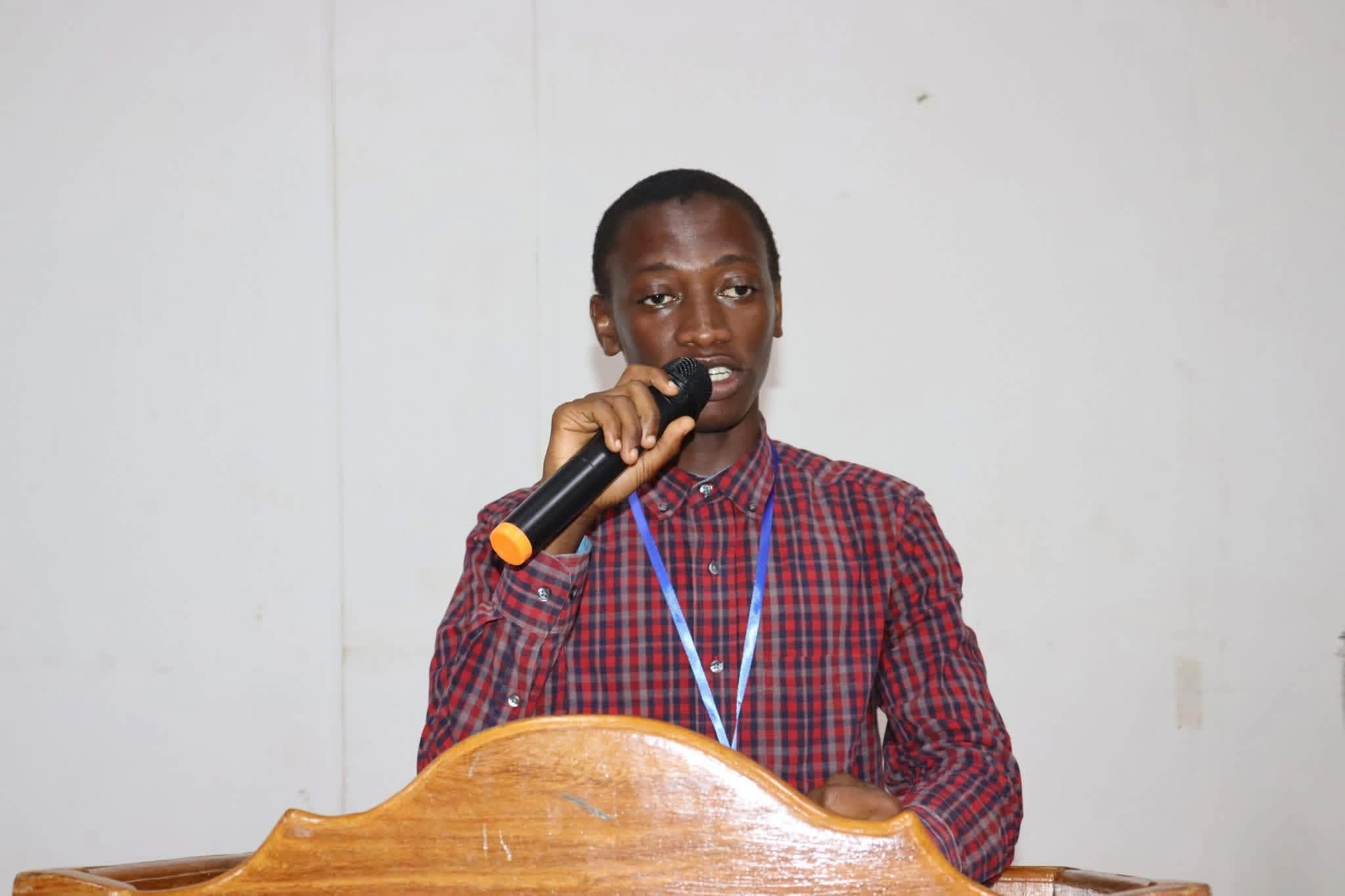 Peter speaking at a community event